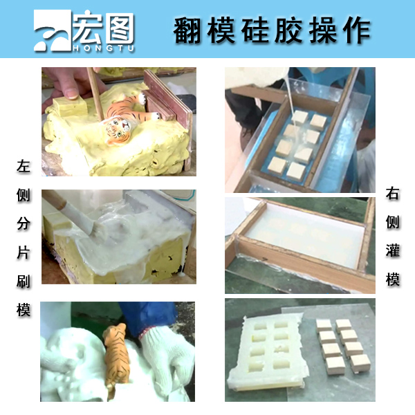 模具硅膠翻模操作 模具硅膠翻模操作